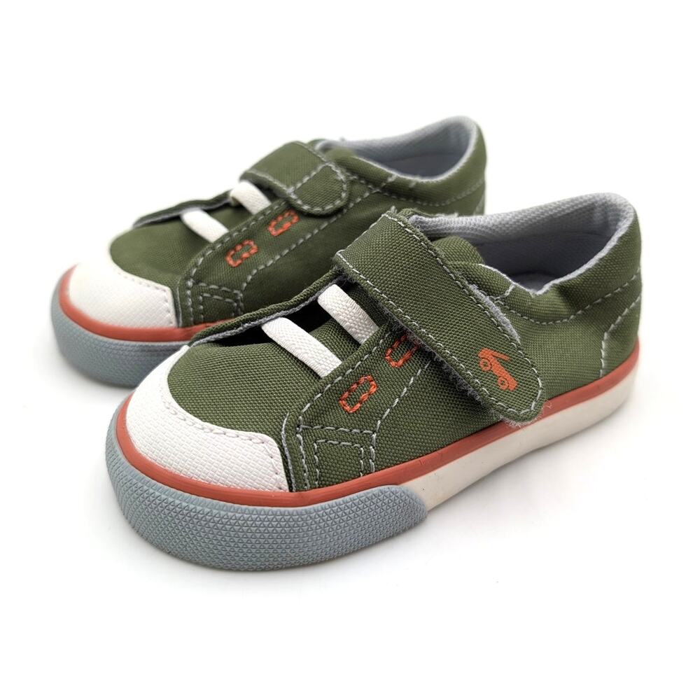See Kai Run Alex Sneakers Shoes Round Toe Little Kids Olive Size US5 EU20